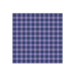 Purple Plaid Tartan 1 Satin Bandana Scarf 22  x 22 