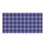 Purple Plaid Tartan 1 Satin Wrap 35  x 70 