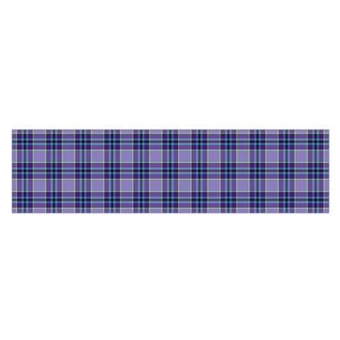 Purple Plaid Tartan 1 Oblong Satin Scarf (16  x 60 ) from ArtsNow.com Front