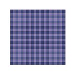 Purple Plaid Tartan 1 Square Satin Scarf (30  x 30 )