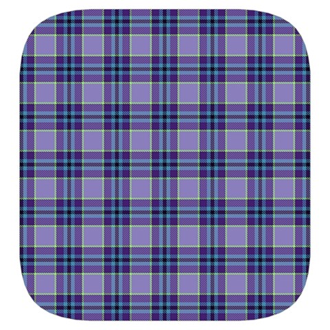 Purple Plaid Tartan 1 Toiletries Pouch from ArtsNow.com Side Left