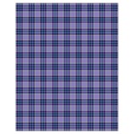 Purple Plaid Tartan 1 Drawstring Bag (Small)