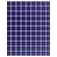 Purple Plaid Tartan 1 Drawstring Pouch (XL) from ArtsNow.com Front