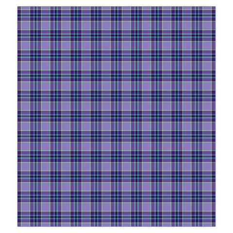 Purple Plaid Tartan 1 Drawstring Pouch (2XL) from ArtsNow.com Front