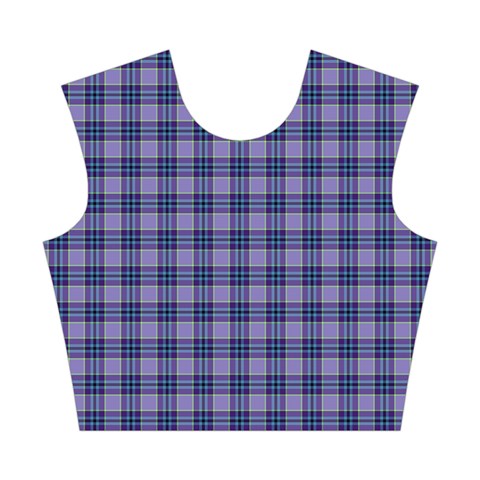 Purple Plaid Tartan 1 Cotton Crop Top from ArtsNow.com Front