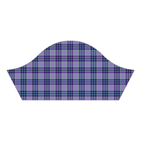 Purple Plaid Tartan 1 Cotton Crop Top from ArtsNow.com Left Sleeve