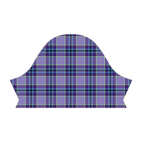 Purple Plaid Tartan 1 Short Sleeve V Right Sleeve