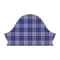 Purple Plaid Tartan 1 Short Sleeve V Right Sleeve