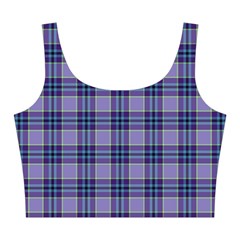 Purple Plaid Tartan 1 Midi Sleeveless Dress from ArtsNow.com Top Back