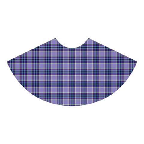 Purple Plaid Tartan 1 Midi Sleeveless Dress from ArtsNow.com Skirt Front