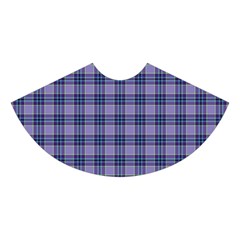 Purple Plaid Tartan 1 Midi Sleeveless Dress from ArtsNow.com Skirt Front