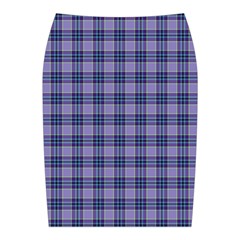 Purple Plaid Tartan 1 Midi Wrap Pencil Skirt from ArtsNow.com Back