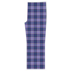 Purple Plaid Tartan 1 Spaghetti Top Long Pants Satin Pajamas Set from ArtsNow.com Front Bottom Left