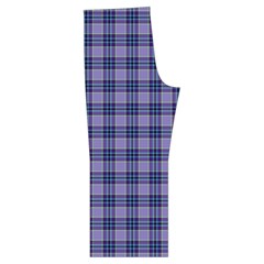 Purple Plaid Tartan 1 Spaghetti Top Long Pants Satin Pajamas Set from ArtsNow.com Back Bottom Left