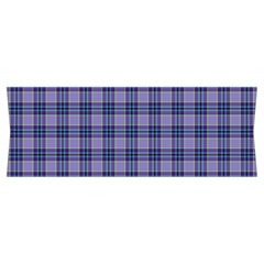 Purple Plaid Tartan 1 Short Sleeve Long Pants Satin Pajamas Set from ArtsNow.com Cuff Right