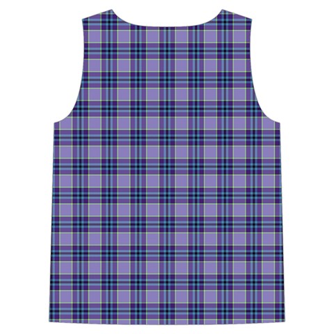 Purple Plaid Tartan 1 Sleeveless Cozy Lounge Set  from ArtsNow.com Back