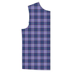 Purple Plaid Tartan 1 Kid s Button Up Puffer Vest from ArtsNow.com Front Right