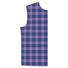 Purple Plaid Tartan 1 Men s High Neck Button Up Puffer Vest from ArtsNow.com Front Right