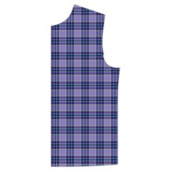 Purple Plaid Tartan 1 Men s High Neck Button Up Puffer Vest from ArtsNow.com Front Left