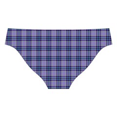 Purple Plaid Tartan 1 Cross Back Hipster Bikini Set from ArtsNow.com Back Under