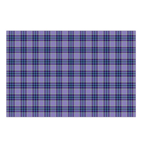 Purple Plaid Tartan 1 Belt Pouch Bag (Small) from ArtsNow.com Loop