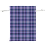 Purple Plaid Tartan 1 Lightweight Drawstring Pouch (XL)