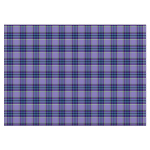 Purple Plaid Tartan 1 Wristlet Pouch Bag (Small) from ArtsNow.com Belt Loop