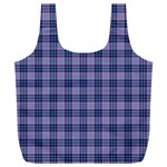 Purple Plaid Tartan 1 Full Print Recycle Bag (XXL)