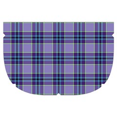 Purple Plaid Tartan 1 Make Up Case (Small) from ArtsNow.com Side Right