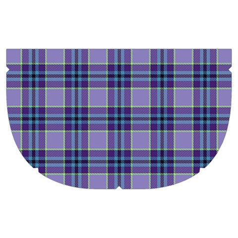 Purple Plaid Tartan 1 Make Up Case (Medium) from ArtsNow.com Side Right