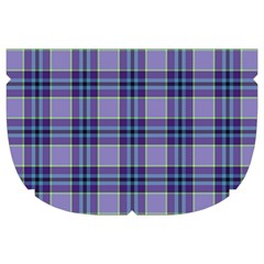 Purple Plaid Tartan 1 Make Up Case (Large) from ArtsNow.com Side Right