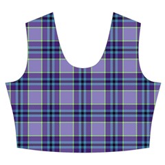 Purple Plaid Tartan 1 Women s Crop Top Pleated Skater Rave Skirt from ArtsNow.com Front