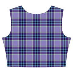 Purple Plaid Tartan 1 Women s Crop Top Pleated Skater Rave Skirt from ArtsNow.com Back