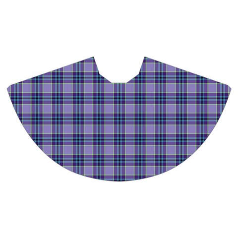 Purple Plaid Tartan 1 Women s Crop Top Pleated Skater Rave Skirt from ArtsNow.com Skirt Front