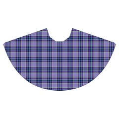 Purple Plaid Tartan 1 Women s Crop Top Pleated Skater Rave Skirt from ArtsNow.com Skirt Front