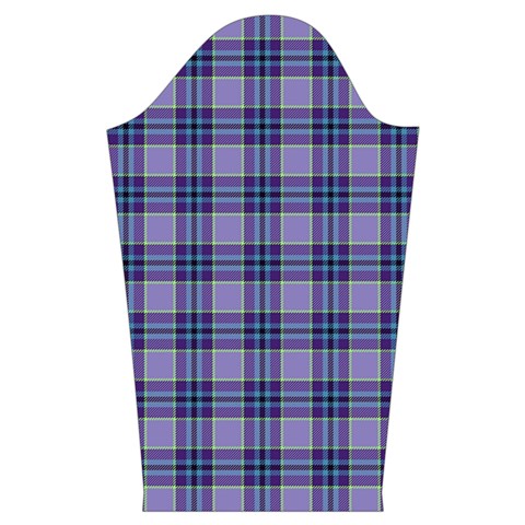 Purple Plaid Tartan 1 Kids  Long Sleeve Velvet Lounge Robe from ArtsNow.com Sleeve Right