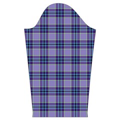 Purple Plaid Tartan 1 Kids  Long Sleeve Velvet Lounge Robe from ArtsNow.com Sleeve Left