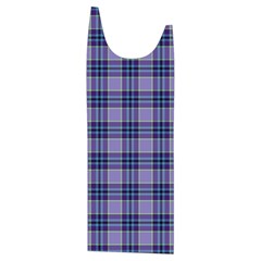 Purple Plaid Tartan 1 Kids  Stylish Hooded Puffer Vest from ArtsNow.com Front Left Side