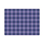 Purple Plaid Tartan 1 Premium Plush Fleece Blanket (Mini)