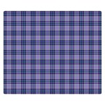 Purple Plaid Tartan 1 Premium Plush Fleece Blanket (Small)