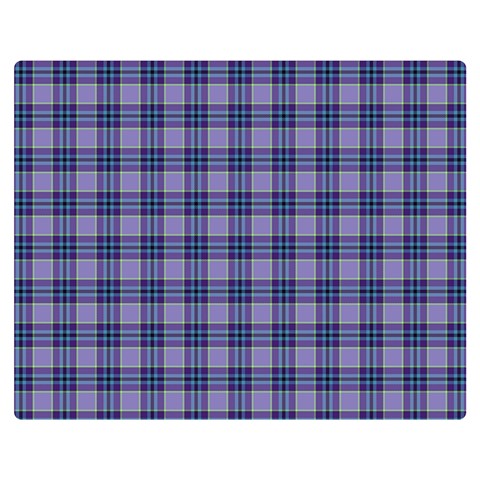 Purple Plaid Tartan 1 Premium Plush Fleece Blanket (Medium) from ArtsNow.com 60 x50  Blanket Front