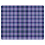 Purple Plaid Tartan 1 Premium Plush Fleece Blanket (Medium)