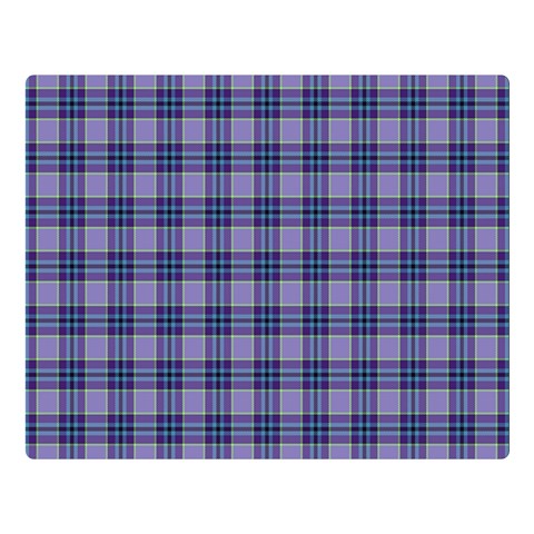 Purple Plaid Tartan 1 Premium Plush Fleece Blanket (Large) from ArtsNow.com 80 x60  Blanket Front