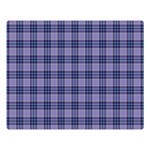 Purple Plaid Tartan 1 Premium Plush Fleece Blanket (Large)