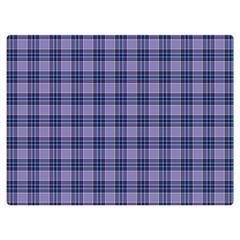 Purple Plaid Tartan 1 Premium Plush Fleece Blanket (Extra Small) from ArtsNow.com 40 x30  Blanket Front