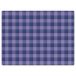 Purple Plaid Tartan 1 Two Sides Premium Plush Fleece Blanket (Baby Size)