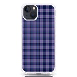 Purple Plaid Tartan 1 iPhone 13 TPU UV Print Case