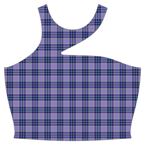 Purple Plaid Tartan 1 Cut Out Top from ArtsNow.com Front