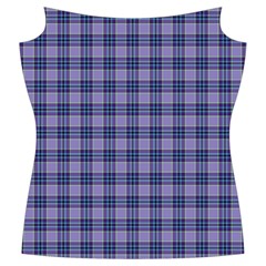 Purple Plaid Tartan 1 Women s Cut Out Long Sleeve T Front