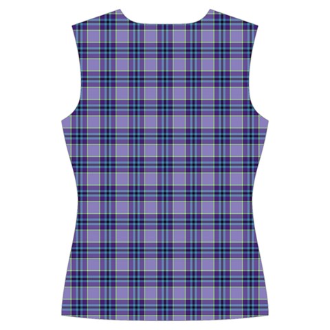 Purple Plaid Tartan 1 Women s Cut Out Long Sleeve T Back